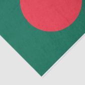 Patriottisch tissuepapier met vlag van Bangladesh (Detail)