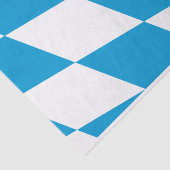 Patriottisch tissuepapier met vlag van Beieren (Detail)