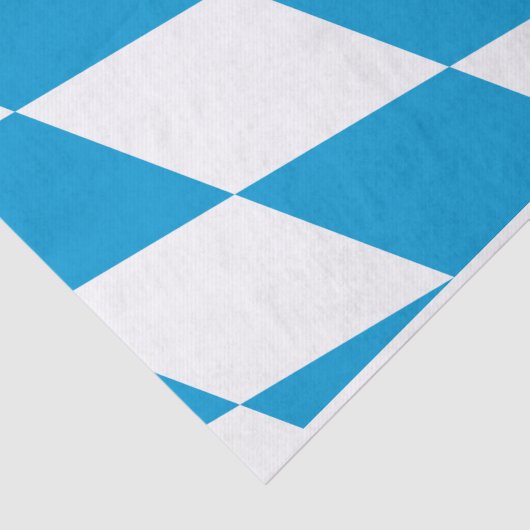 Patriottisch tissuepapier met vlag van Beieren (Detail)