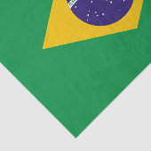 Patriottisch tissuepapier met vlag van Brazilië (Detail)