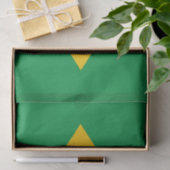 Patriottisch tissuepapier met vlag van Brazilië (Geschenk)