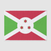 Patriottisch tissuepapier met vlag van Burundi (Voorkant)