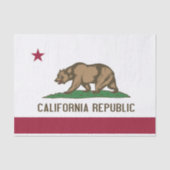 Patriottisch tissuepapier met vlag van Californië (Voorkant)