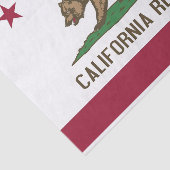Patriottisch tissuepapier met vlag van Californië (Detail)