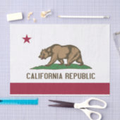Patriottisch tissuepapier met vlag van Californië (Craft)