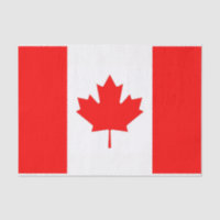 Patriottisch tissuepapier met vlag van Canada