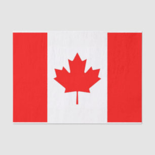 Patriottisch tissuepapier met vlag van Canada
