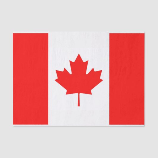 Patriottisch tissuepapier met vlag van Canada (Voorkant)