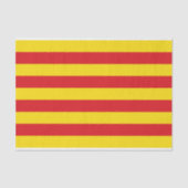 Patriottisch tissuepapier met vlag van Catalonië (Voorkant)