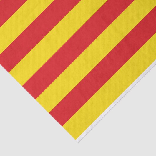 Patriottisch tissuepapier met vlag van Catalonië (Detail)