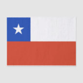 Patriottisch tissuepapier met vlag van Chili (Voorkant)