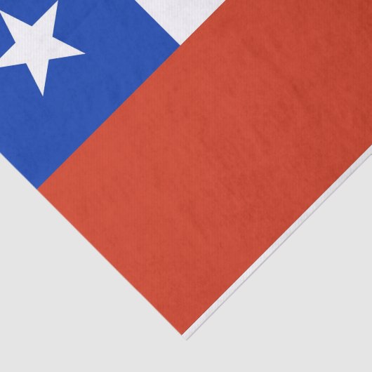 Patriottisch tissuepapier met vlag van Chili (Detail)