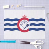 Patriottisch tissuepapier met vlag van Cincinnati (Craft)