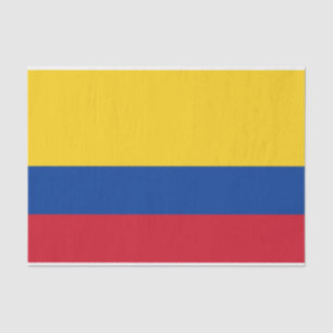 Patriottisch tissuepapier met vlag van Colombia
