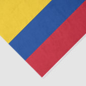 Patriottisch tissuepapier met vlag van Colombia (Detail)