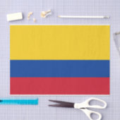 Patriottisch tissuepapier met vlag van Colombia (Craft)