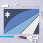 Patriottisch tissuepapier met vlag van Columbia, S (Craft)