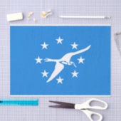 Patriottisch tissuepapier met vlag van Corpus Chri (Craft)