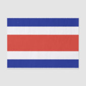 Patriottisch tissuepapier met vlag van Costa Rica (Voorkant)