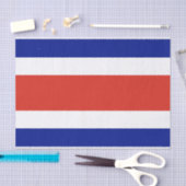 Patriottisch tissuepapier met vlag van Costa Rica (Craft)