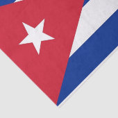 Patriottisch tissuepapier met vlag van Cuba (Detail)