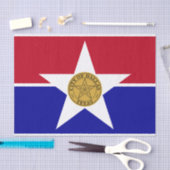 Patriottisch tissuepapier met vlag van Dallas (Craft)