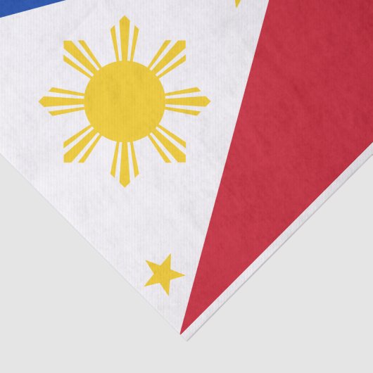 Patriottisch tissuepapier met vlag van de Filipijn (Detail)