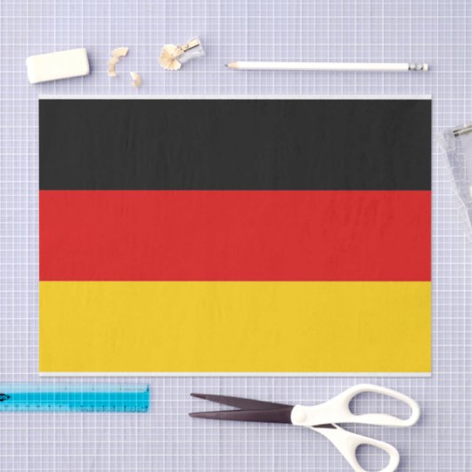 Patriottisch tissuepapier met vlag van Duitsland (Craft)