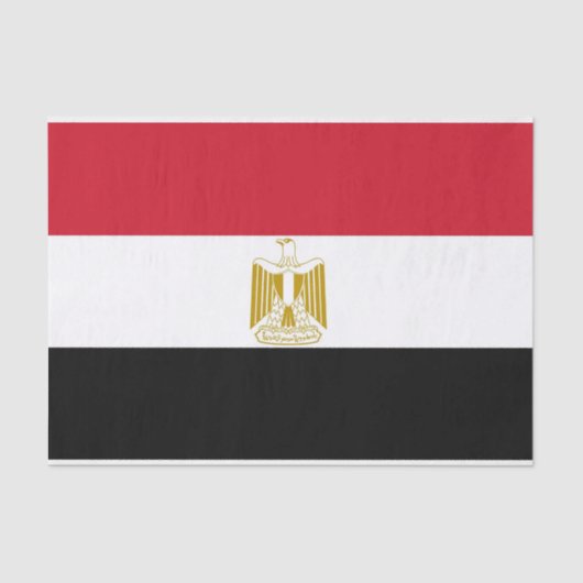 Patriottisch tissuepapier met vlag van Egypte (Voorkant)