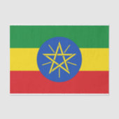 Patriottisch tissuepapier met vlag van Ethiopië (Voorkant)