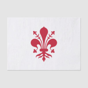 Patriottisch tissuepapier met vlag van Florence