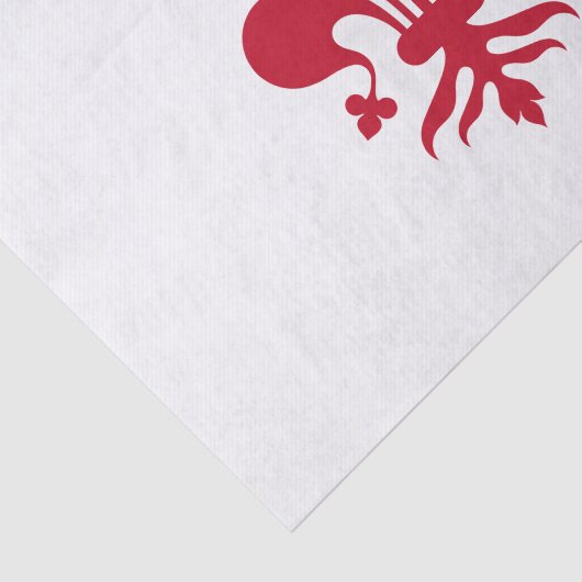 Patriottisch tissuepapier met vlag van Florence (Detail)