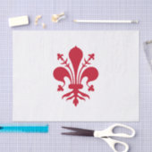 Patriottisch tissuepapier met vlag van Florence (Craft)