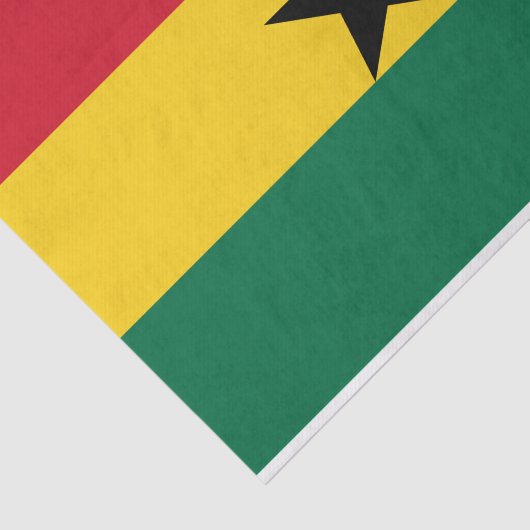 Patriottisch tissuepapier met vlag van Ghana (Detail)