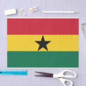 Patriottisch tissuepapier met vlag van Ghana (Craft)