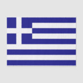 Patriottisch tissuepapier met vlag van Griekenland (Voorkant)