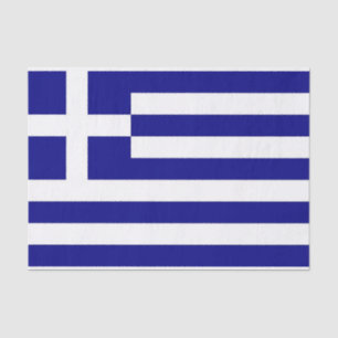 Patriottisch tissuepapier met vlag van Griekenland