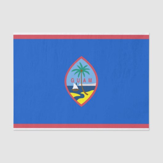Patriottisch tissuepapier met vlag van Guam (Voorkant)