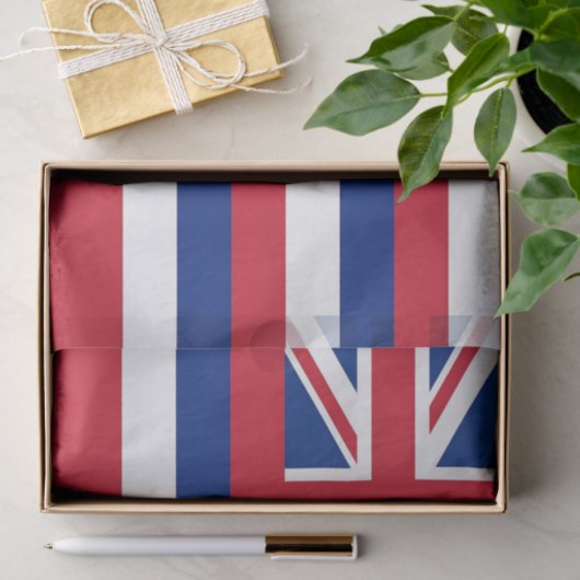 Patriottisch tissuepapier met vlag van Hawaï (Geschenk)