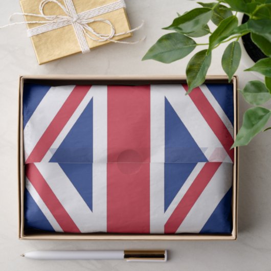 Patriottisch tissuepapier met vlag van het Verenig (Geschenk)