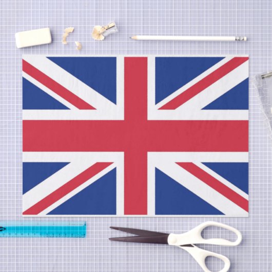 Patriottisch tissuepapier met vlag van het Verenig (Craft)