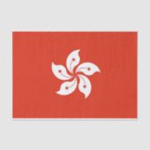 Patriottisch tissuepapier met vlag van Hongkong (Voorkant)