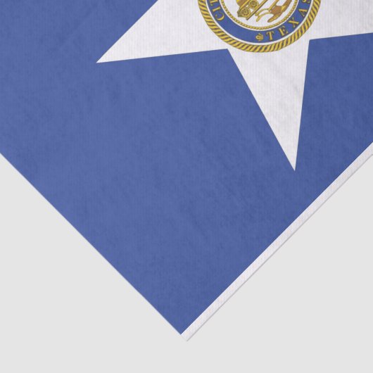 Patriottisch tissuepapier met vlag van Houston (Detail)