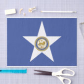 Patriottisch tissuepapier met vlag van Houston (Craft)