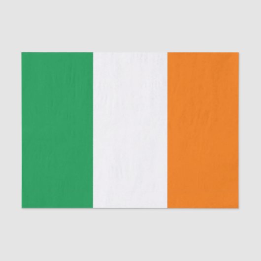 Patriottisch tissuepapier met vlag van Ierland (Voorkant)