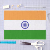 Patriottisch tissuepapier met vlag van India (Craft)