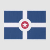 Patriottisch tissuepapier met vlag van Indianapoli (Voorkant)