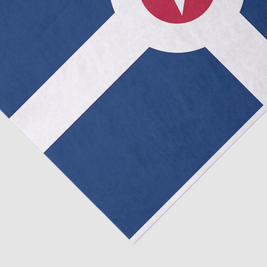 Patriottisch tissuepapier met vlag van Indianapoli (Detail)