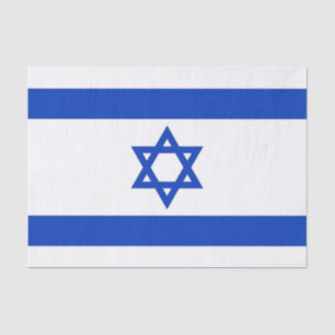 Patriottisch tissuepapier met vlag van Israël