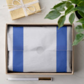 Patriottisch tissuepapier met vlag van Israël (Geschenk)